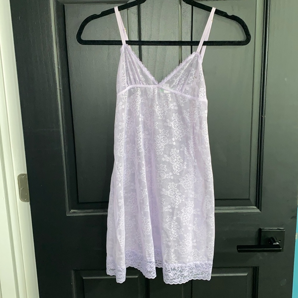 honeydew purple slip dress